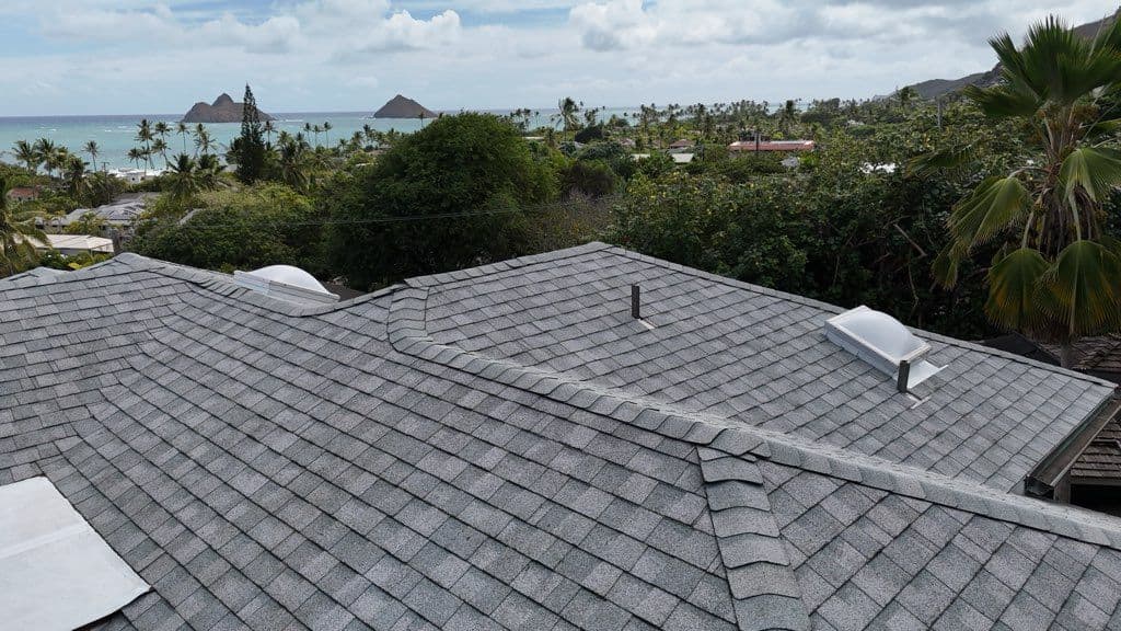 Gray Shingle Roofing Transformation in Lanikai