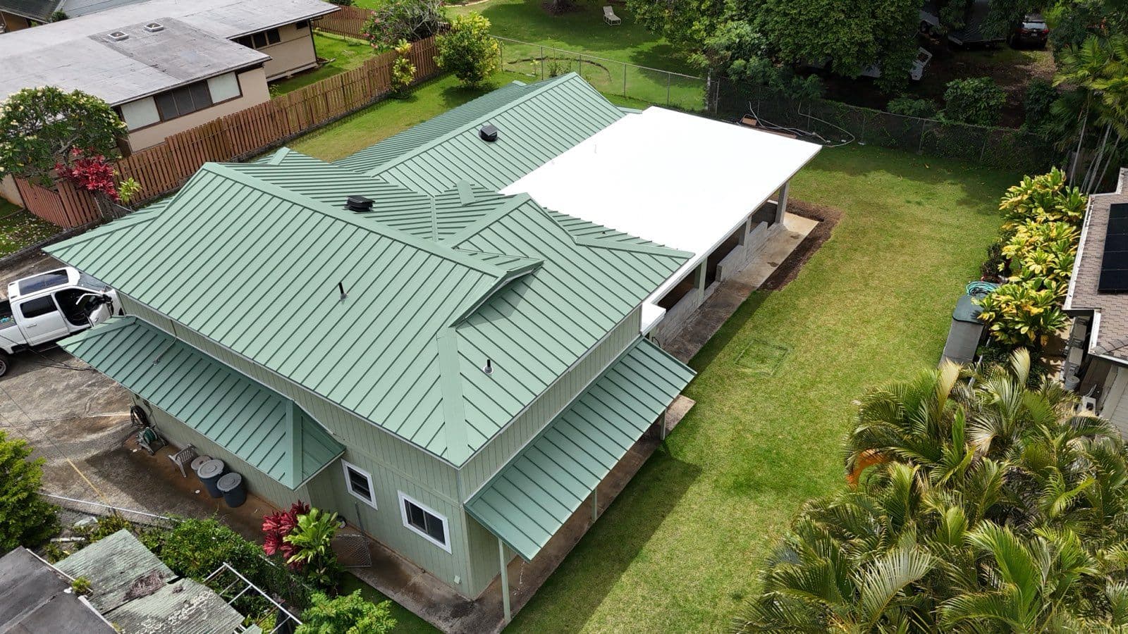 Project Stunning Green Metal Roof Transformation image