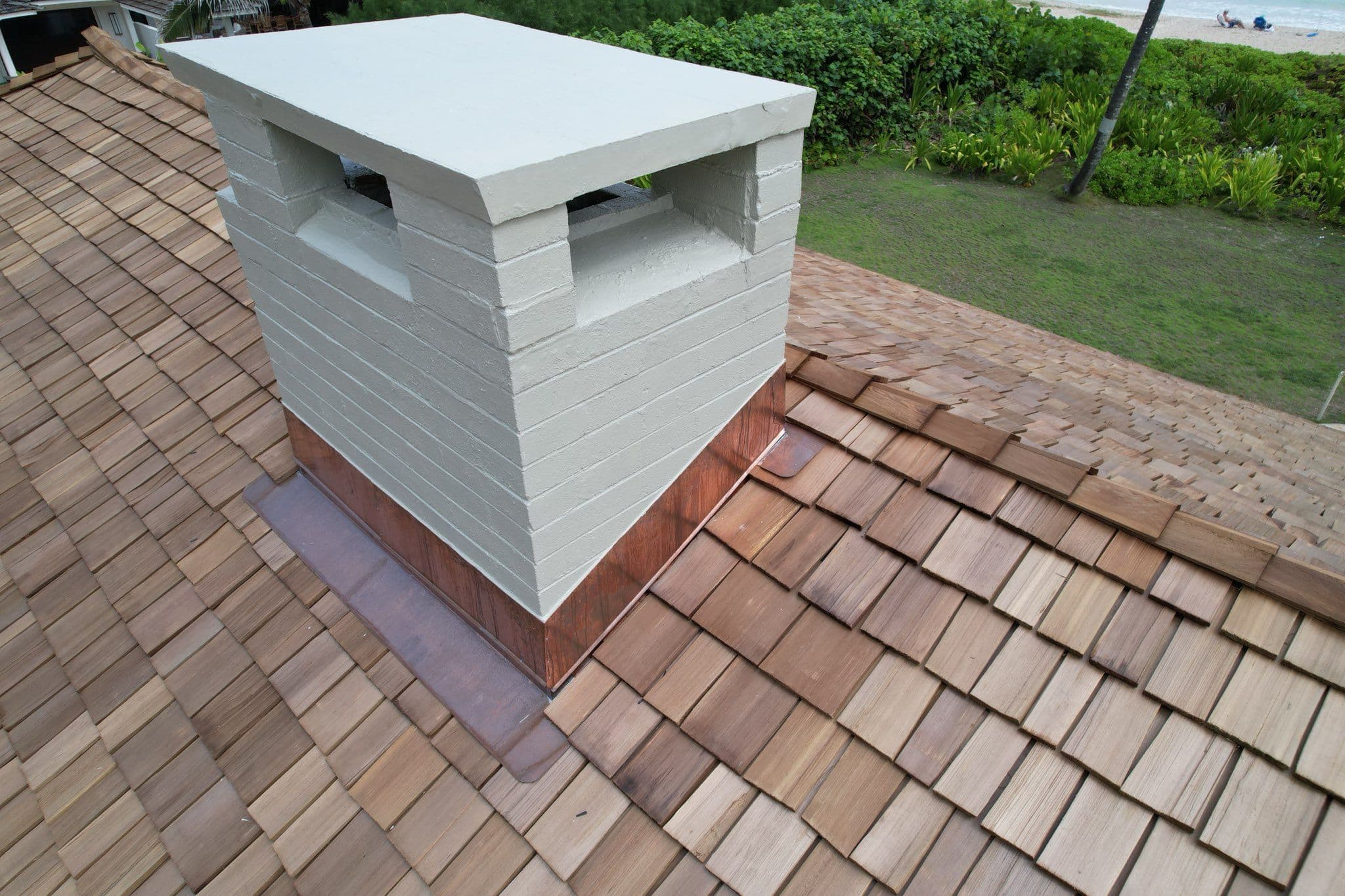 Project Beachside Shingle Roofing with Custom Copper Touch image