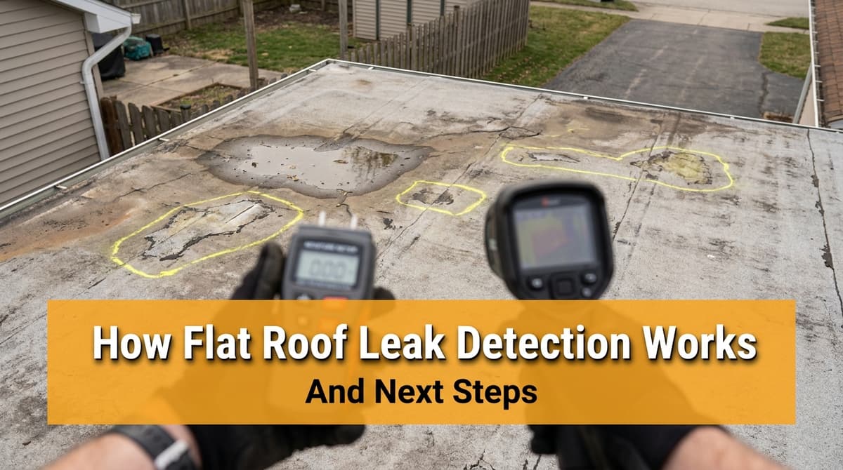 Featured post - How Flat Roof Leak Detection Works (And Next Steps)
